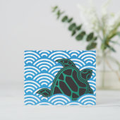Hanauma Bay Hawaii Turtle Postkarte (Stehend Vorderseite)