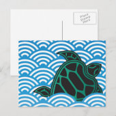 Hanauma Bay Hawaii Turtle Postkarte (Vorne/Hinten)