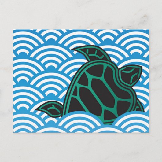 Hanauma Bay Hawaii Turtle Postkarte (Vorderseite)