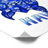 Hanauma Bay Hawaii Vacation Tribal Turtle Poster (Ecke)