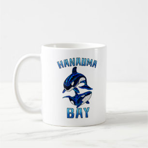 Hanauma Bay Hawaii Vacation Tribal Whale Orcas Kaffeetasse