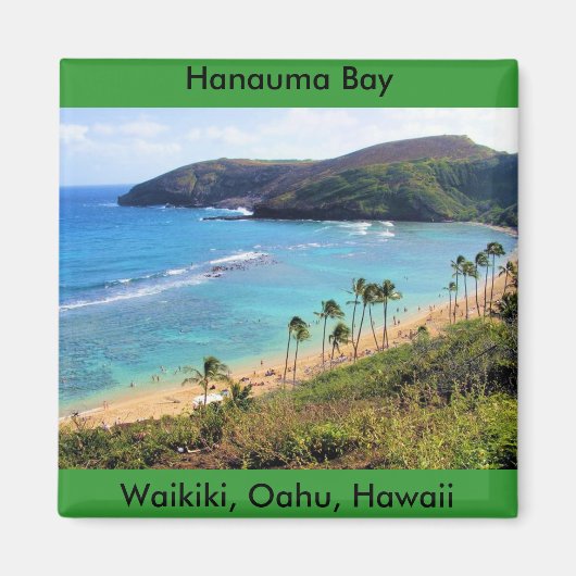 Hanauma Bay, Honolulu, Oahu, Hawaii View Magnet (Vorne)