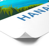 Hanauma Bay Honolulu Travel Print Poster (Ecke)