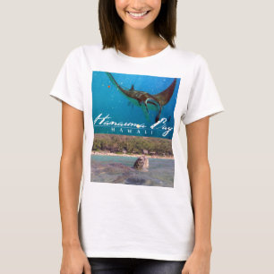 Hanauma Bay Oahu Hawaii Manta Ray und Turtle T-Shirt