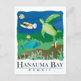 Hanauma Bay Oahu Hawaii Postkarte