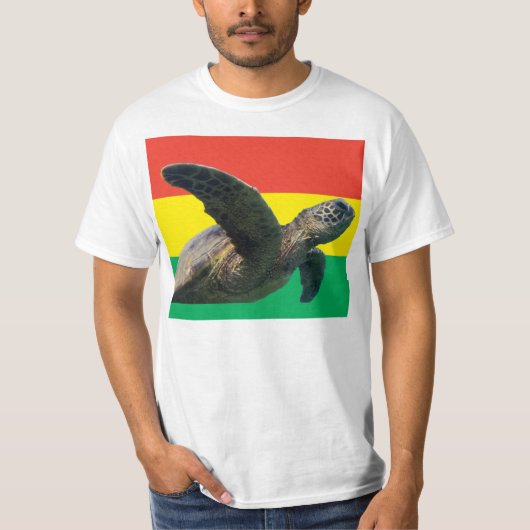 Hanauma Bay Oahu Reggae Hawaii Turtle T-Shirt (Vorderseite)