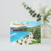 Hanauma Bay, Oahu - Schnorkelerparadies Postkarte (Stehend Vorderseite)