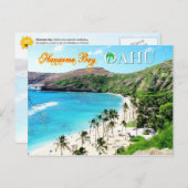 Hanauma Bay, Oahu - Schnorkelerparadies Postkarte (Vorne/Hinten)