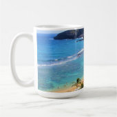 Hanauma Bucht, Ansicht Honolulus, Oahu, Hawaii Kaffeetasse (Links)