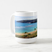 Hanauma Bucht, Ansicht Honolulus, Oahu, Hawaii Kaffeetasse (Vorderseite Links)