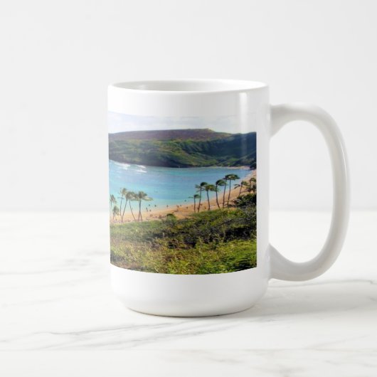 Hanauma Bucht, Ansicht Honolulus, Oahu, Hawaii Kaffeetasse (Rechts)