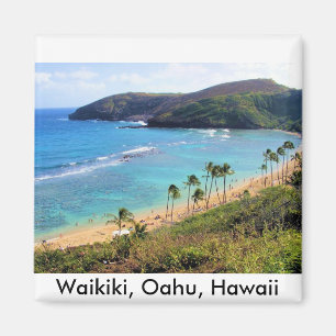 Hanauma Bucht, Ansicht Honolulus, Oahu, Hawaii Magnet