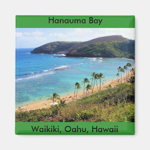 Hanauma Bucht, Ansicht Honolulus, Oahu, Hawaii Magnet