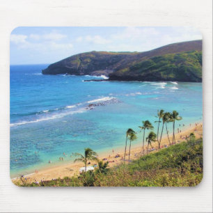 Hanauma Bucht, Ansicht Honolulus, Oahu, Hawaii Mousepad