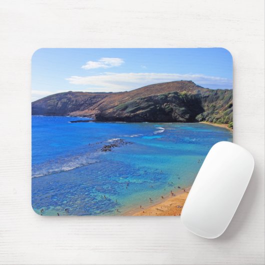 Hanauma Bucht, Ansicht Honolulus, Oahu, Hawaii Mousepad (Mit Mouse)