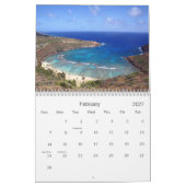 Hanauma Bucht-Hawaii-Kalender Kalender (Feb 2027)