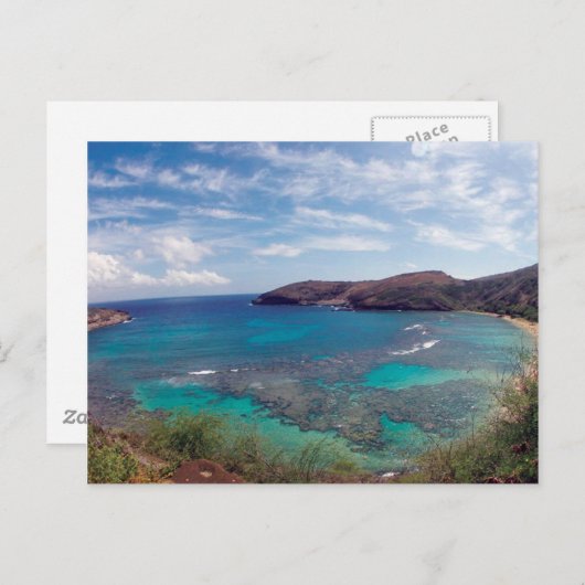 HANAUMA BUCHT HAWAII POSTKARTE (Vorne/Hinten)