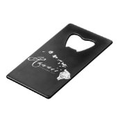 Hanauma Bucht-Hawaii-Schildkröte Kreditkartenflaschenöffner (Rückseite Schrägansicht)