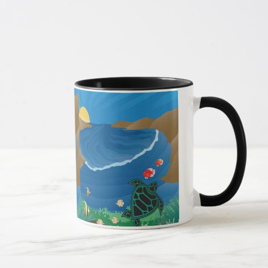 Hanauma Bucht Hawaii Tasse (Rechts)