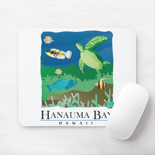 Hanauma Bucht Oahu Hawaii Mousepad (Mit Mouse)