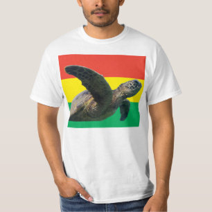 Hanauma Bucht-Oahu-Reggae-Hawaii-Schildkröte T-Shirt