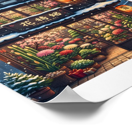 Hanazakari – Winter Flower Poster (Ecke)
