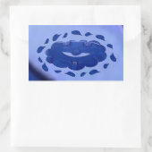 Hanbir lächeln. rechteckiger aufkleber (Tasche)