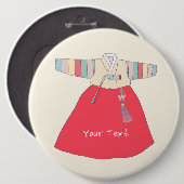 Hanbok 한 복 traditionelle koreanische Kleidung Button (Vorne & Hinten)