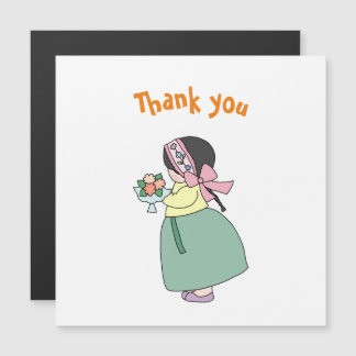 Hanbok Girl Danke, Card Magnetkarte