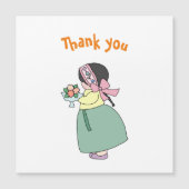 Hanbok Girl Danke, Card Magnetkarte (Vorderseite)