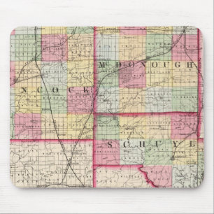 Hancock, McDonough, Schuyler-Landkreis Mousepad