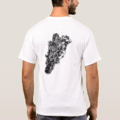 Hand 1wheelfelons zeichnen streetbike T-Shirt (Rückseite)