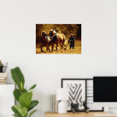 Hand an den Pflug Poster (Heimbüro)