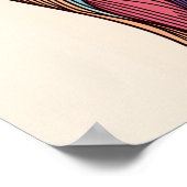 Hand an Horizont - Vögel aus den Fingerspitzen sch Poster (Ecke)