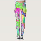 Hand And Digitally Painted Pattern Art 41 Leggings (Vorderseite)