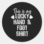 Hand And Foot Card Game Player Gift Funny Sharks C Runder Aufkleber (Vorderseite)