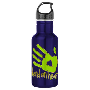 Hand aufs Herz Trinkflasche