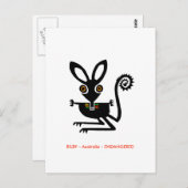 Hand - Aussie wild lebende Tiere - Marsupial - Postkarte (Vorne/Hinten)
