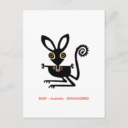 Hand - Aussie wild lebende Tiere - Marsupial - Postkarte (Vorderseite)