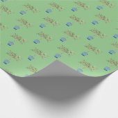 Hand bemalt Orange Tree Ginger Jar Jars Wrapping Geschenkpapier (Ecke)