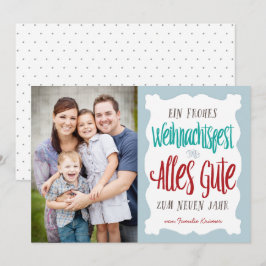 Hand beschSparete Weihnachtsfeiertags-Gruß Feiertagskarte