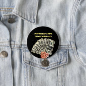 Hand-Besitz-Hundert-Dollar-Scheine-Finanzierung Button (Beispiel)