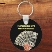 Hand-Besitz-Hundert-Dollar-Scheine-Finanzierung Schlüsselanhänger (Rückseite)