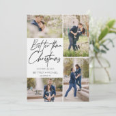 Hand Briefe besser als Weihnachten Save the Date (Stehend Vorderseite)