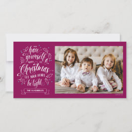 Hand Briefe Merry Li'l Weihnachten eine Seite