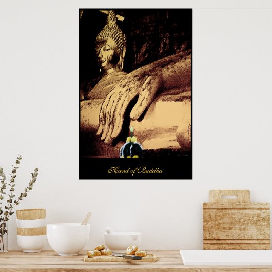 Hand Buddha Poster (Küche)
