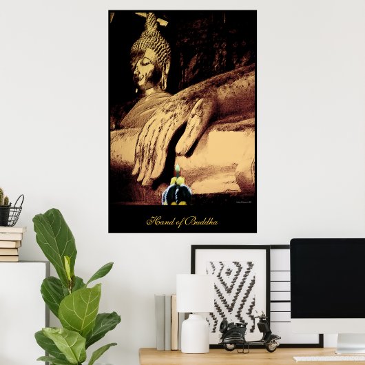 Hand Buddha Poster (Heimbüro)