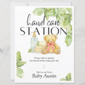 Hand Care Station Sign (Vorderseite)