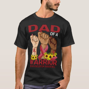 Hand Dad von einem Krieger Hirnaneurysma-Bewusstse T-Shirt