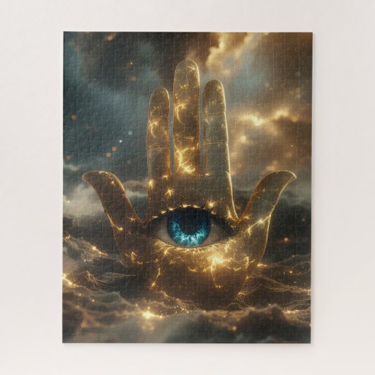 HAND DER FATIMA – HAND DER HAMSA – ZEN BUDDHISMUS PUZZLE (Vertikal)